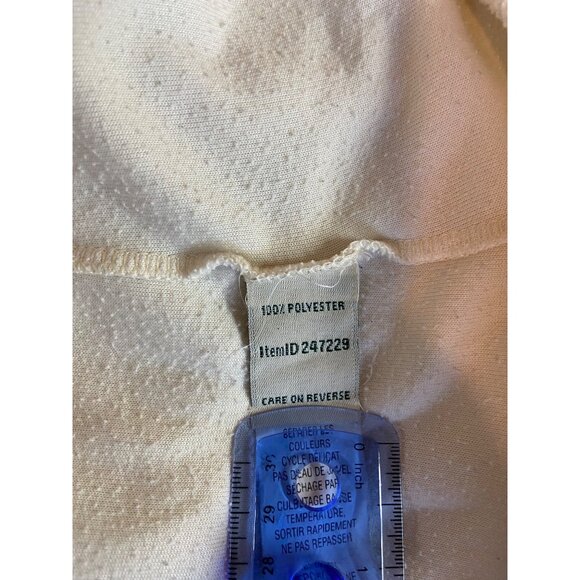 L.L. Bean Large White Pullover Top 1/4 Zip Fleece Cozy Gorpcore Outdoor - Picture 5 of 13